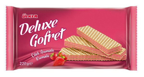 Deluxe Gaufrette Fraise 220 G — Ülker — Deluxe — photo produit