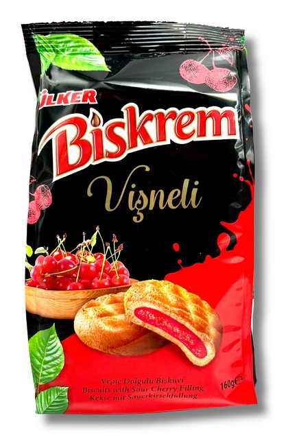 Biskrem Biscuit Griotte Pochette 160 G — Ülker — Biskrem — photo produit