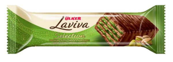 Laviva Gaufrette au Chocolat Pistache Tekli 45 G — Ülker — Laviva — photo produit