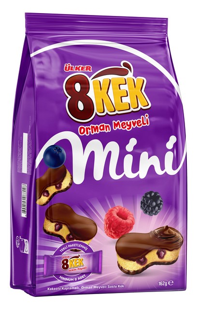 Mini 8 Cake Fruits Rouges 162 G — Ülker — photo produit