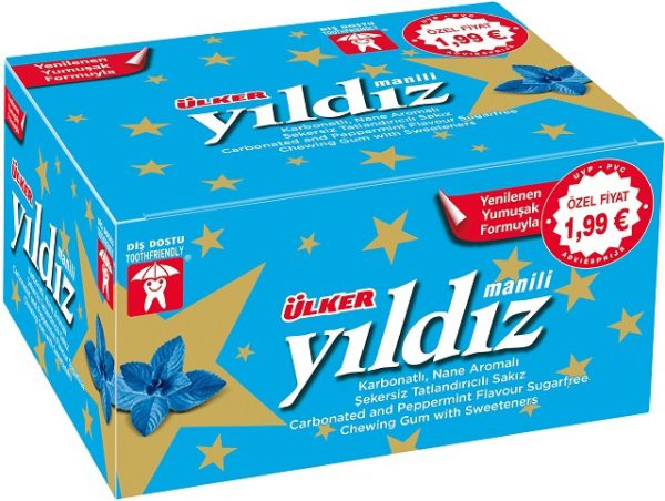 Yildiz Chewing Gum Carbonate 80’li 1 4 G — Ülker — Yıldız — photo produit