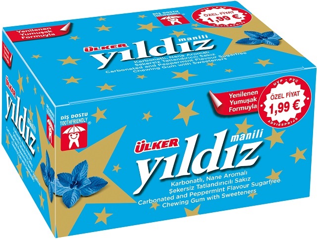 Yildiz Chewing Gum Carbonate 80’li 1 4 G — Ülker — Yıldız — photo produit