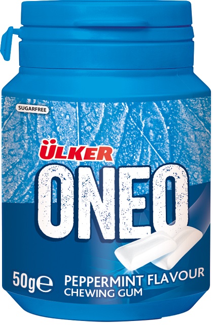 Oneo Plastic Jar Chewing Gum Menthe 50 G — Ülker — photo produit