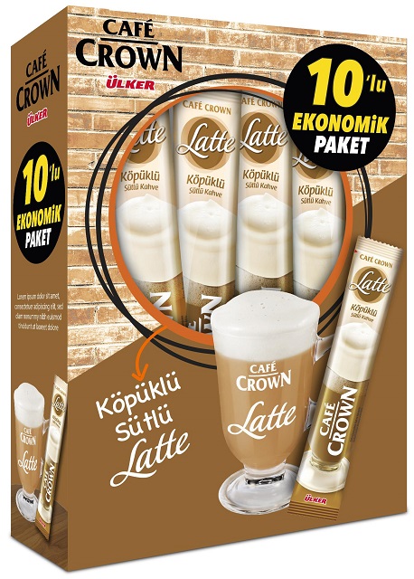 Cafe Crown Latte 10 x 17 G — Cafe Crown — Latte — photo produit