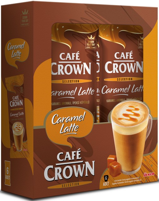 Cafe Crown Selection Latte Caramel 6 x 21 G — Cafe Crown — Selection — photo produit