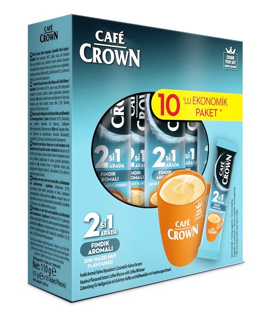 Cafe Crown 2 in 1 Arada Noisette 10 x 11 G — Cafe Crown — 2 in 1 — photo produit