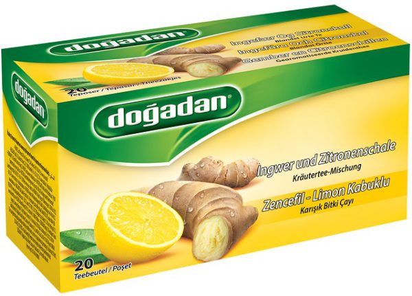 Doğadan Zencefil Limon Kabuklu Bitki Cayi 40 G — Doğadan — Infusions plantes — photo produit