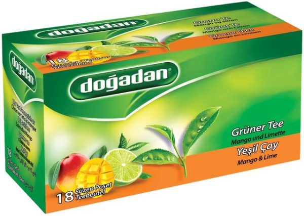Doğadan Yesil Cay Mango & Lime Karisimi 23 G — Doğadan — Thé vert — photo produit