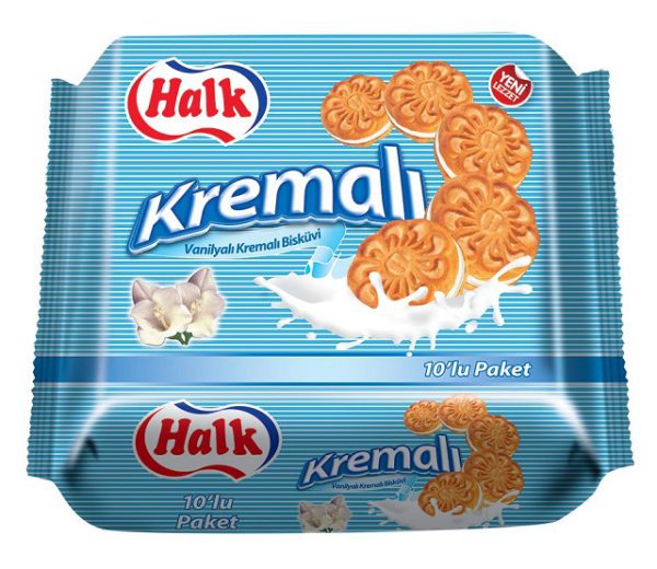 Halk Kremali Vanille 10 x 50 G — Ülker — Halk — photo produit