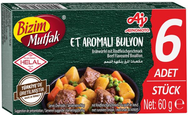 Bizim Mutfak Bouillon de Boeuf 6 x 10 G — Bizim Mutfak — Bouillons — photo produit