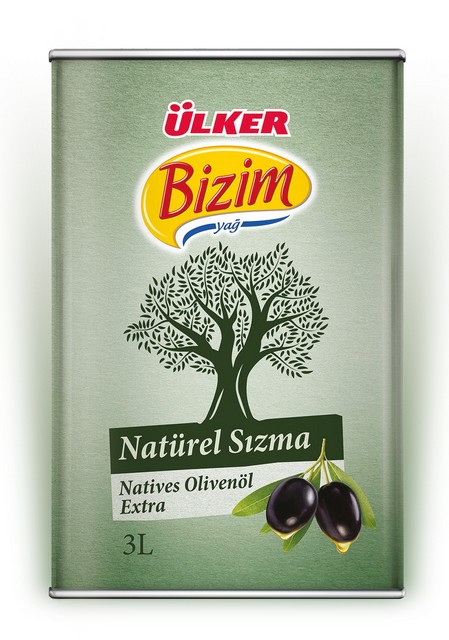 Ülker Bizim Sizma Zeytinyagi Teneke Kutu 3 L — Ülker — photo produit