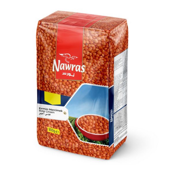 Nawras Kirmizi Mercimek Yaprak 900 G — Nawras — Légumineuses — photo produit