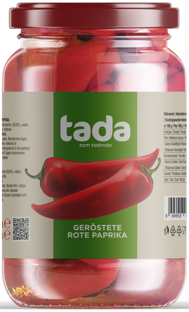 Tada Közlenmis Biber 680 G — Tada — Légumes préparés — photo produit