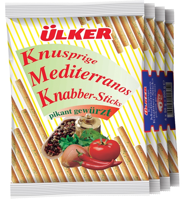 Baton Cracker Epice Mediteranos 4 x 50 G — Ülker — photo produit