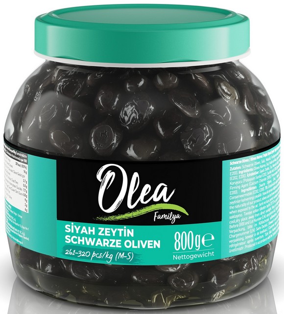 Olea Siyah Zeytin 261-320 Klb M/s 800 G — Olea — photo produit