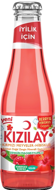 Kızılay Eau Minerale Fruits Rouge & Hibiscus 200 ML — Kızılay — Eau minérale aromatisée — photo produit