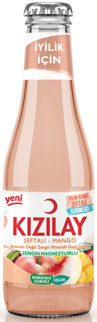 Kızılay Eau Minerale Peche Mango 200 ML — Kızılay — Eau minérale aromatisée — photo produit