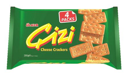 Cizi Lot Cracker au Fromage 4*70 G — Ülker — Cizi — photo produit