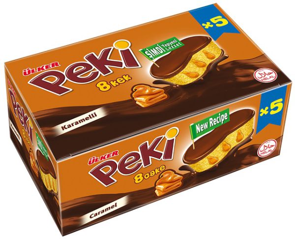Peki 5’li 8 Cake Chocolat & Caramel 5 x 42 G — Ülker — Peki — photo produit
