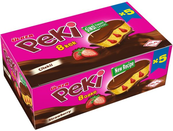 Peki 5’li 8 Cake Chocolat & Fraise 5 x 42 G — Ülker — Peki — photo produit
