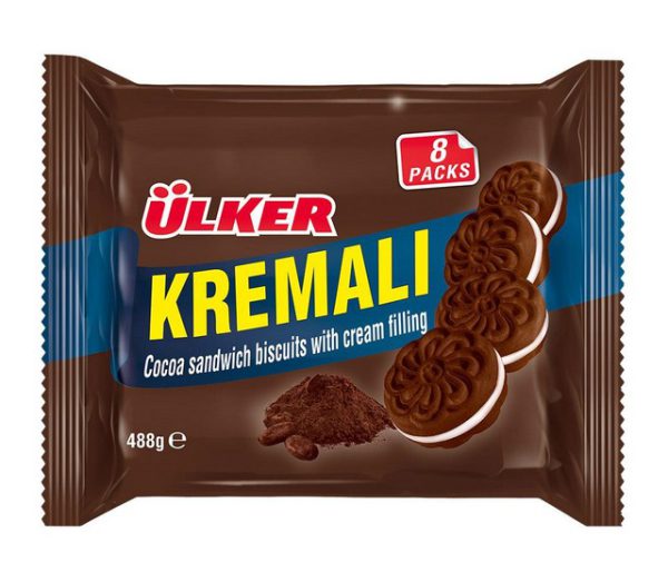 Kremali Biscuit Cacao 8*61 G — Kremali.biscuit — photo produit