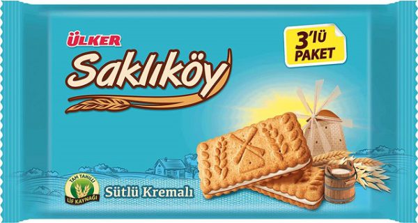 Saklikoy Lot Biscuit Lait Kremali 3 x 88 G — Ülker — Sakliköy — photo produit