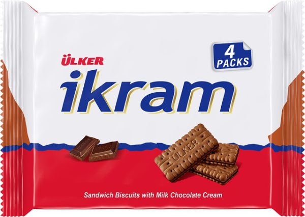 Ikram Lot Biscuit Chocolat 4 x 84 G — Ülker — Ikram — photo produit