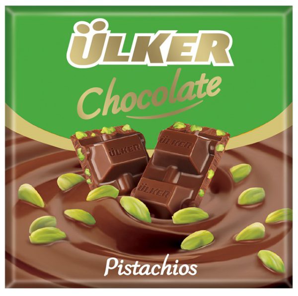 Ulk Kare Chocolat Pistache 60 G — Ülker — photo produit