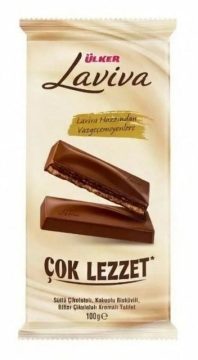 Laviva tablette de gaufrette au chocolat 100 G